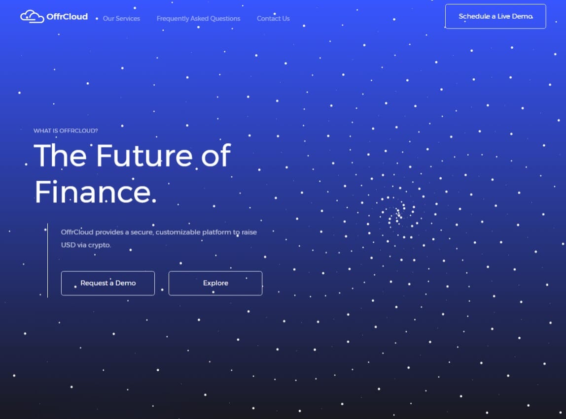 An image of the OFFRCloud Landing Page project.