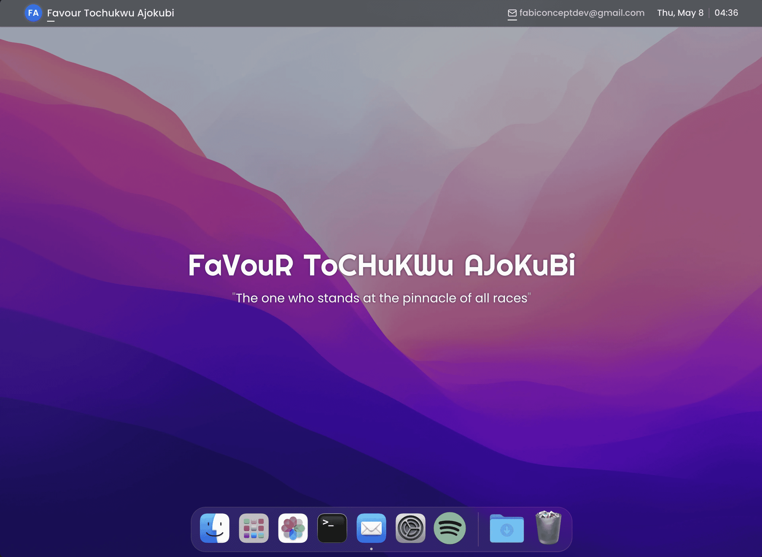 An image of the Macintosh OS (Portfolio) project.